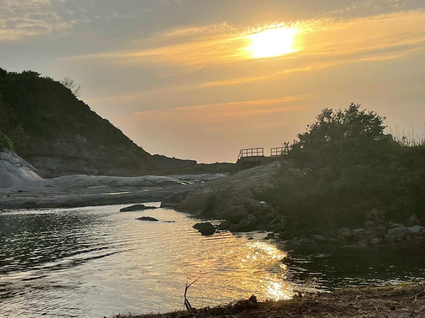 海に沈む夕日
