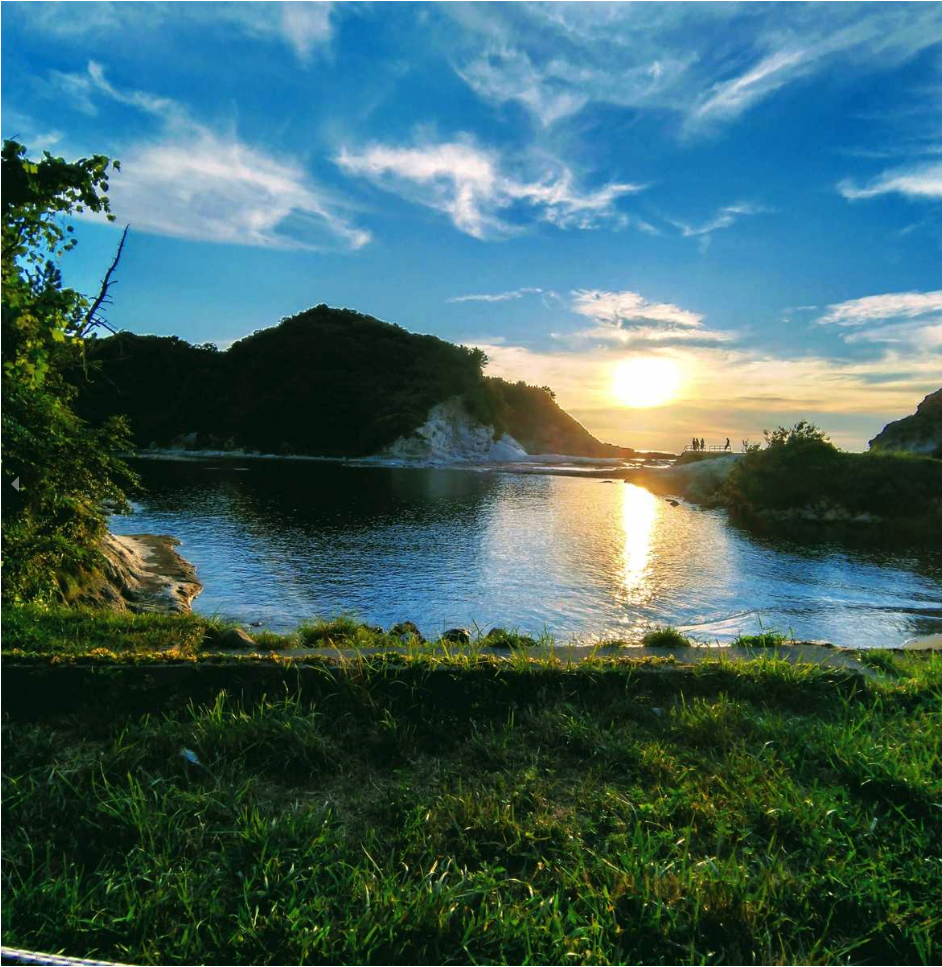 海に沈む夕日